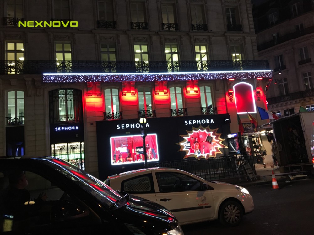 法國SEPHORA透明LED顯示屏項(xiàng)目(圖3)