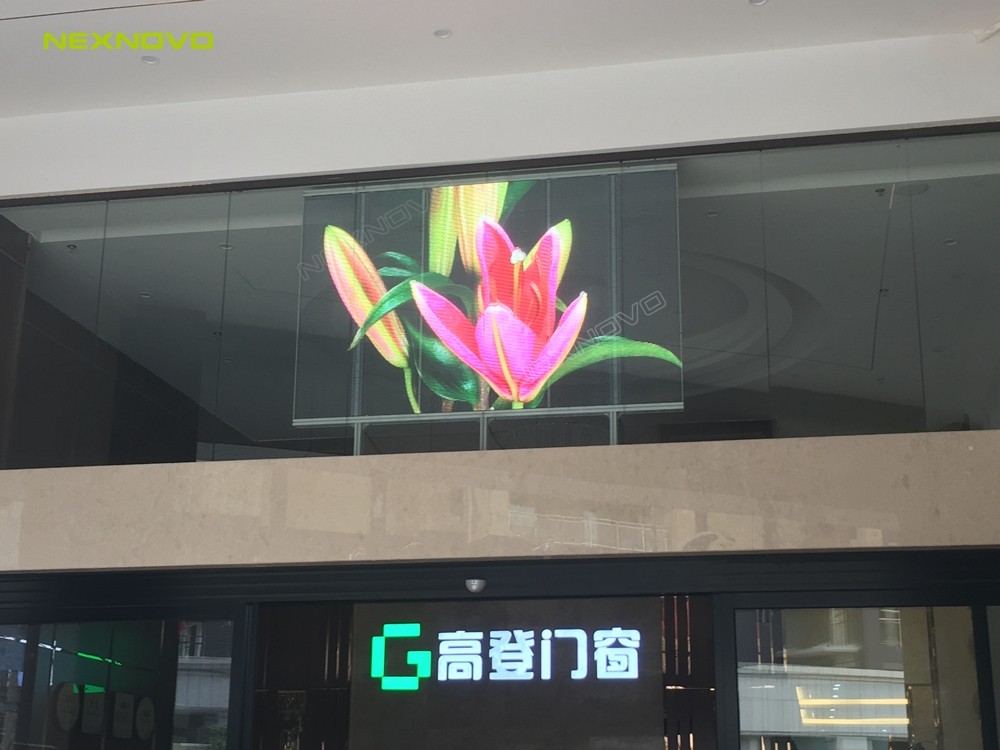 貴州匯悅灣門店透明LED顯示屏項目(圖3)